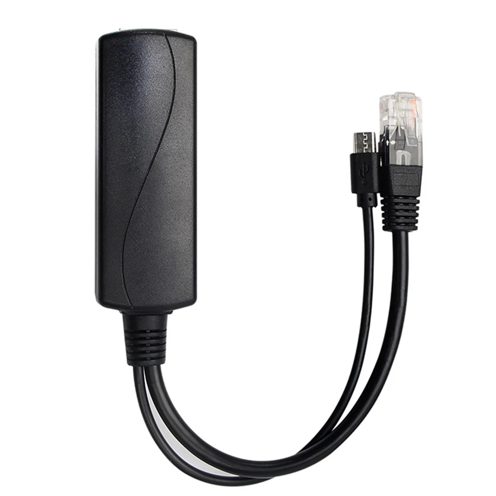 

Upgraded 4-Pack 5V PoE Splitter, 48V to 5V 2.4A Adapter with Micro-USB Plug