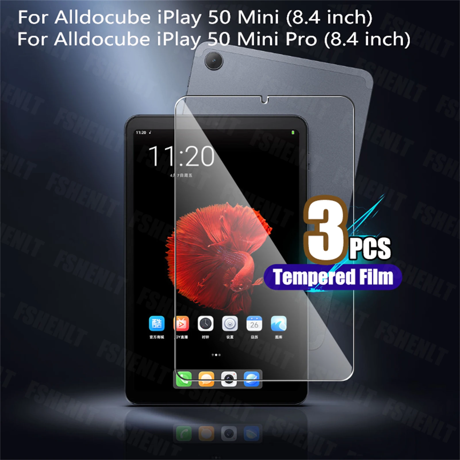 Screen Protector for ALLDOCUBE iPlay 50 Mini / iPlay 50 Mini Pro (8.4 inch) 9H Scratch Resistant Free Bubble Tempered Glass Film