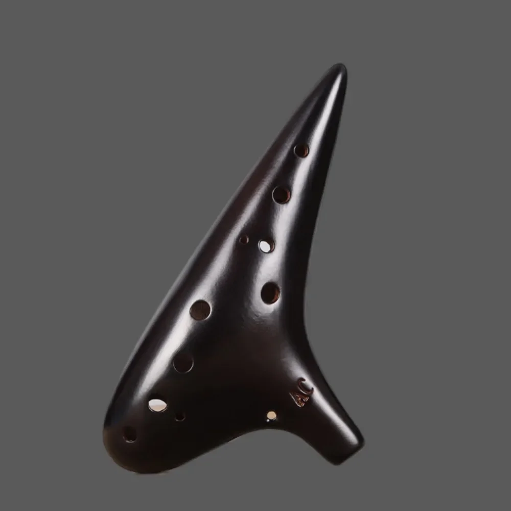 12 Hole Ocarina Alto C Key AC Professional Perform Beginners Practice Ocarina Ceramic Beautiful Timbre National Instrument