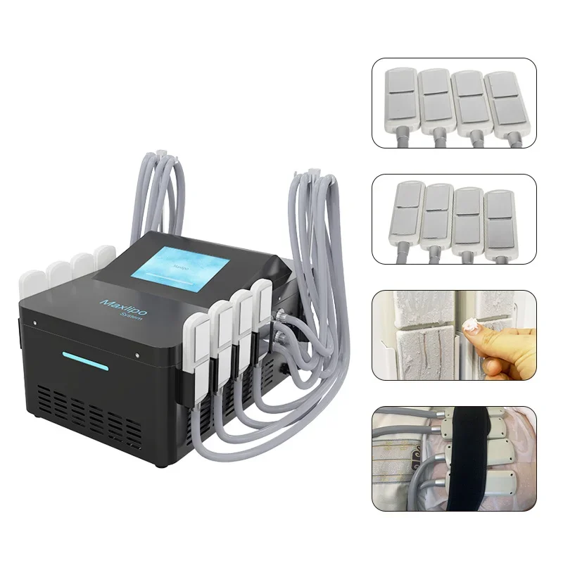 Professional Weight Loss Machine For Remove Fat 8 Cryo Pads Cold EMS Body Sculpting Criolipolisis Equipment