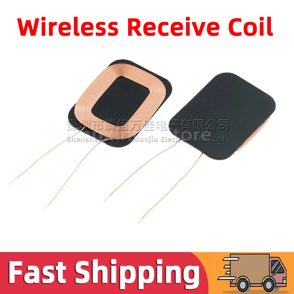 5pcs Wireless Charger Transmitter Receiver Coil Qi Standard Wireless Charging Transmitting Receiving DIY PCB Transmit Coil