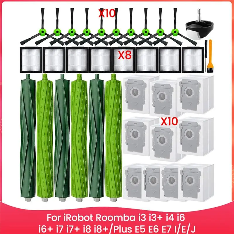 ABJI-Replacement Parts For Irobot Roomba I3 I3+ I4 I6 I6+ I7 I7+ I8 I8+/Plus E5 E6 E7 I,E&J Series Vacuum Cleaner