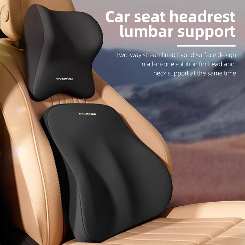 

Car Neck Headrest Memory Foam Pillow Lumbar Support Cushion Accessories For BMW Series 1 3 5 7 X3 X4 X5 X6 X7 F30 F34 F52 G05 20