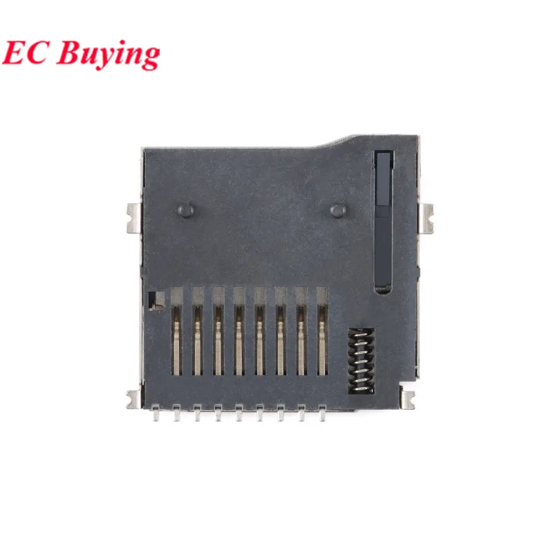 10PCS/5PC 9Pin Micro SD Card Slot Connector TF Self-elastic MicroSD Card Holder Deck For Phone Tablet Vehicle Navigation Pop-up image 4
