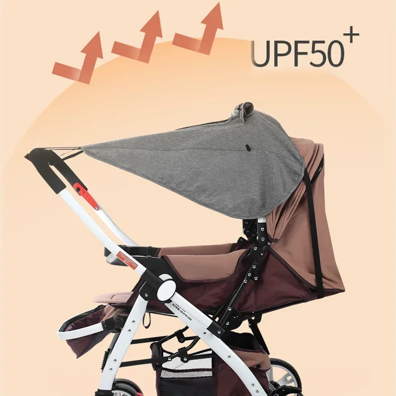 Universal Baby Stroller Canopy 2026 Anti-UV Sun Cover Shading Rain Protection Baby Stroller Awning Accessories