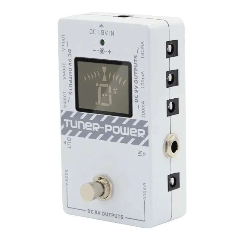 Caline CP-09 Guitar Tuner Power Supply 2-in-1 with 8 Outputs for Effects Pedals