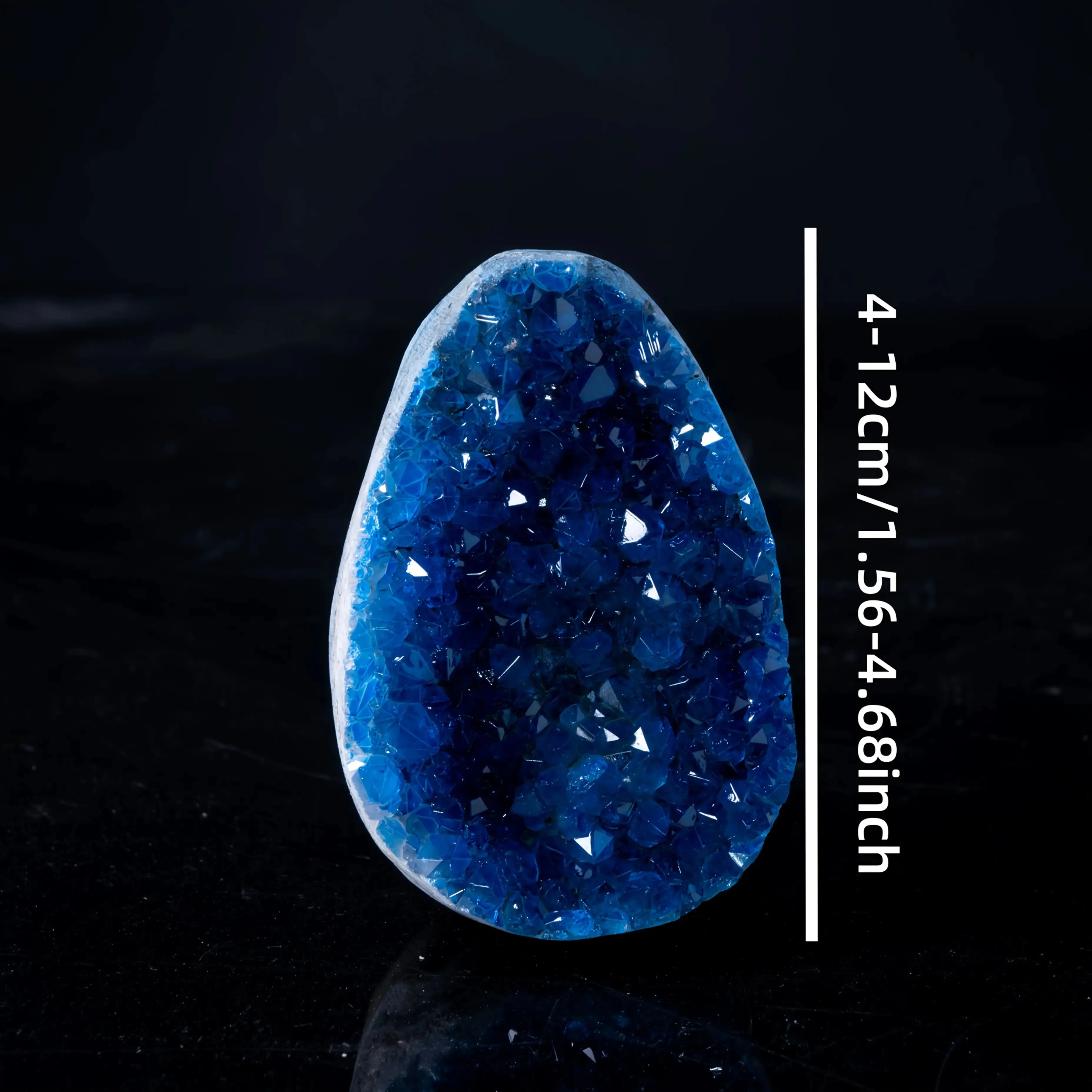 1 natural blue crystal cluster -a handcrafted aesthetic home décor with sparkling starlight content,a unique gift for Christmas