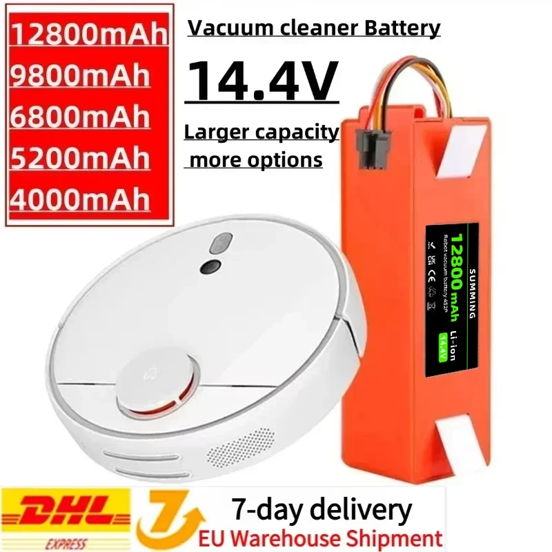 Adecuado para robot de barrido doméstico Xiaomi, batería de litio de 14,4 V adecuada para Xiaomi S51 S52 S55 S60 S65 S50 S51 S5 MAX S6