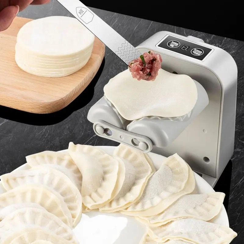 Imagem -04 - Máquina Elétrica Dumpling Maker Automático Fácil Doméstico Rápido Formando Fazendo Ferramenta Dumpling Wonton