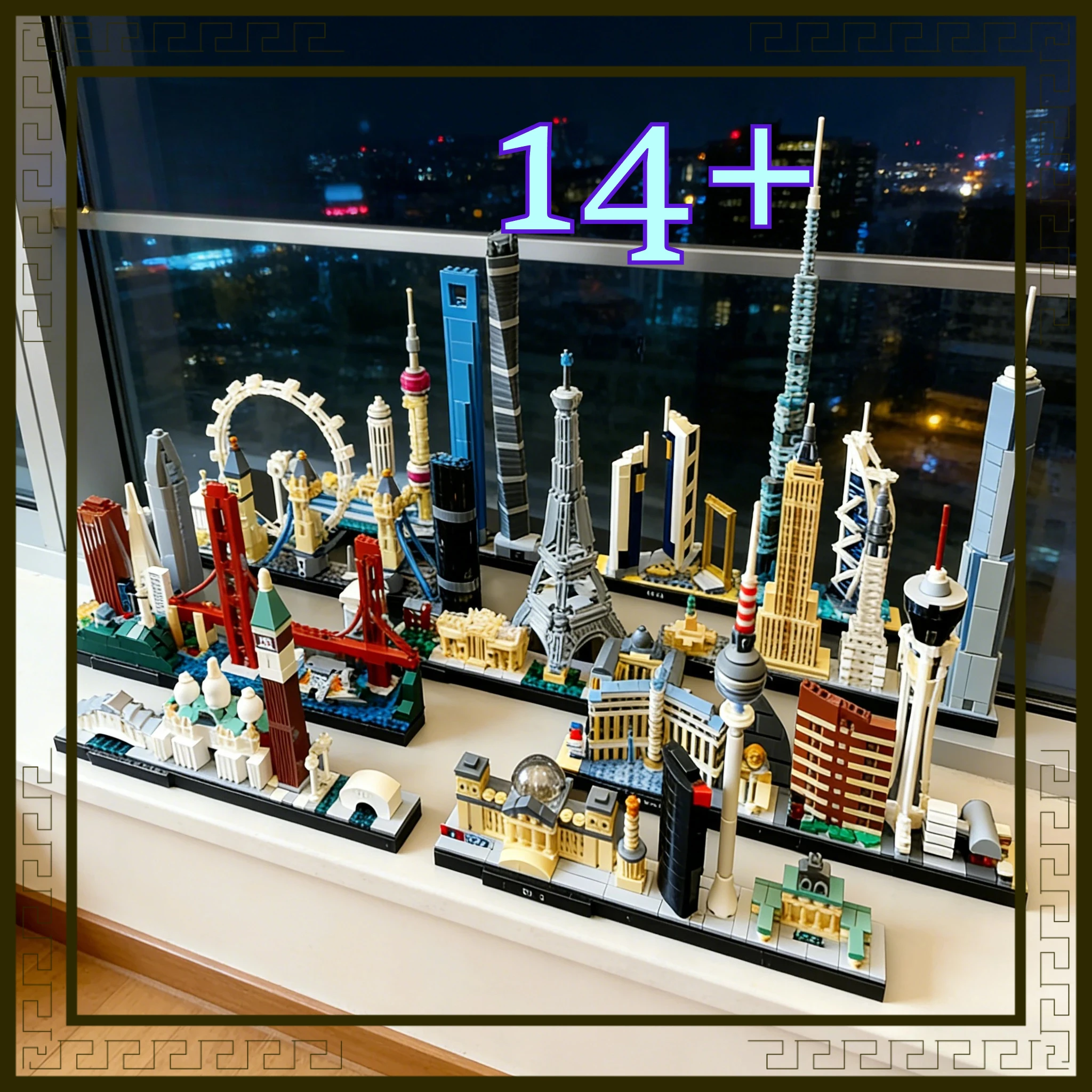 Desktop Decoration Skyline Model Ornament 21044 21027 21026 21047 Collectibles Christmas and Birthday Gifts