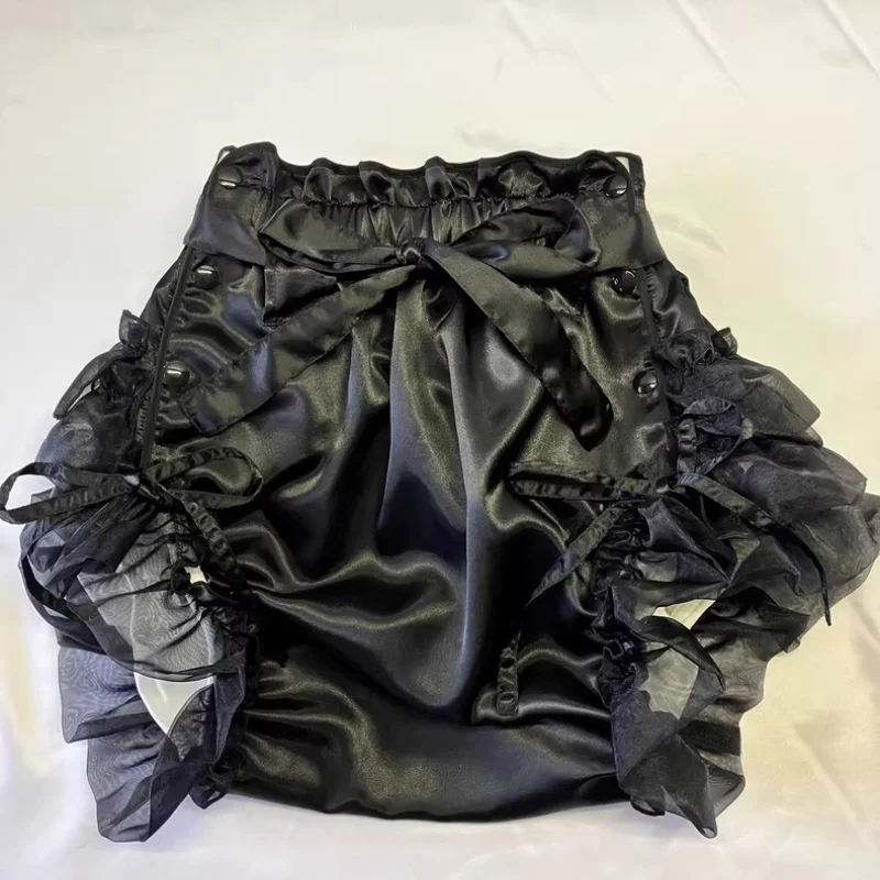 

ABDL Adult Baby Lace Edge Diapers Briefs Print Satin Surface Panties Plus Size Comfort Soft Breathable Underpants Role-play Gift