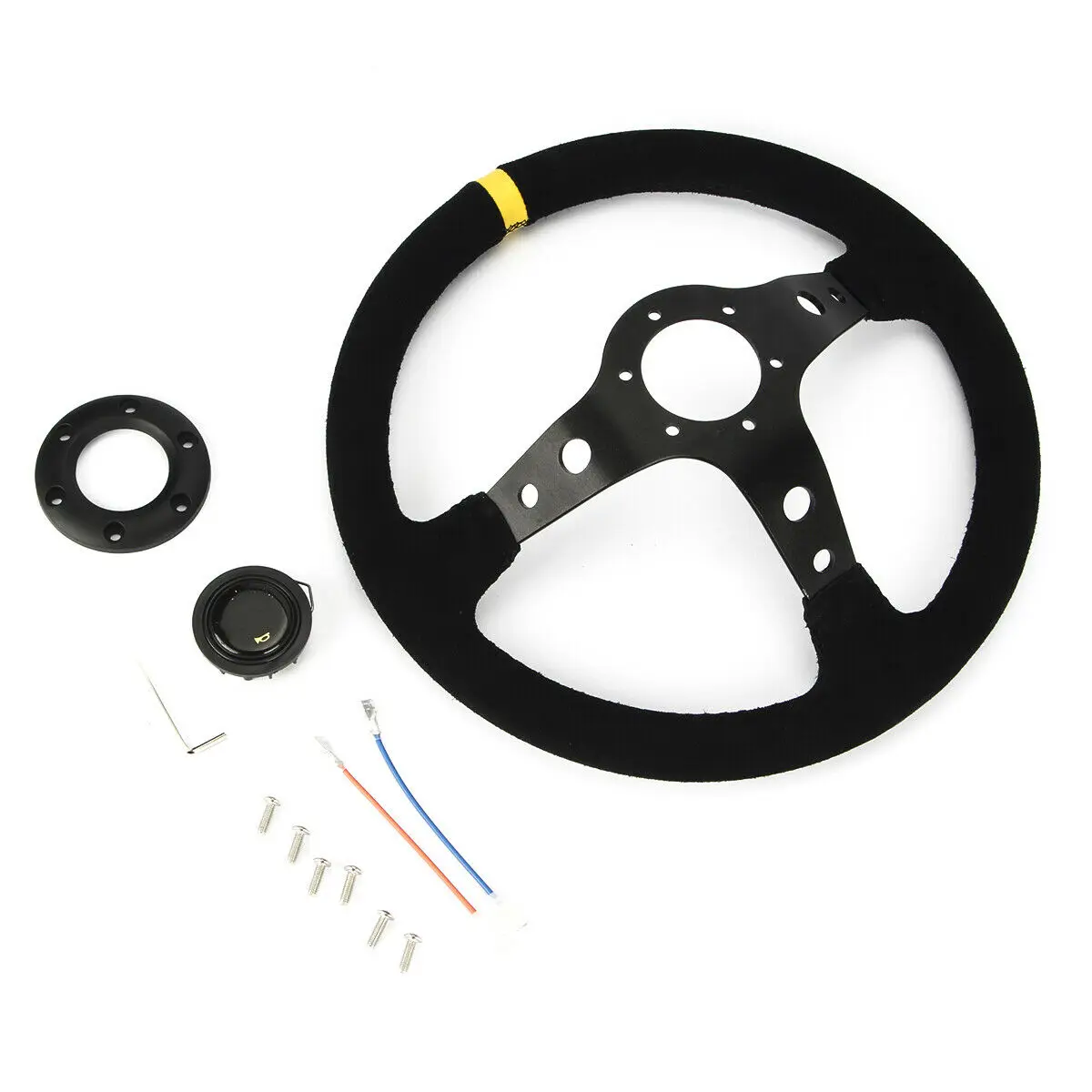 350mm 14inch Car Steering Wheel Drift Racing Game Steering Wheel Universal 70mm PCD For Logitech G29 G920 G923