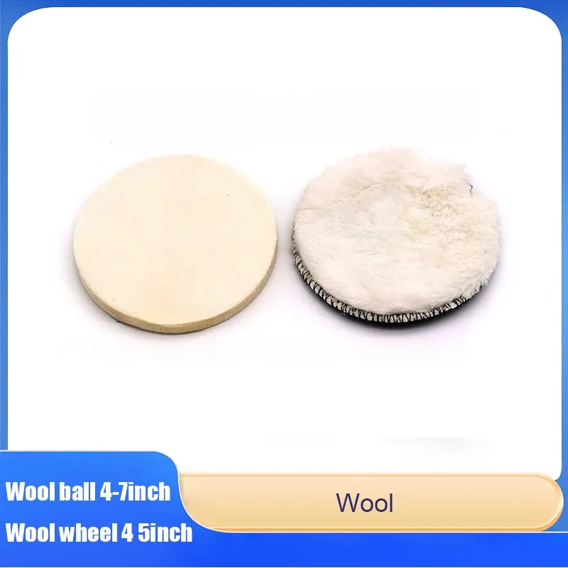 

Flocking Wool Polishing Wheel Polishing Cleaning Wool Ball Felt Wheel Grinding Plate High Density Sponge Wheel 4-7inch