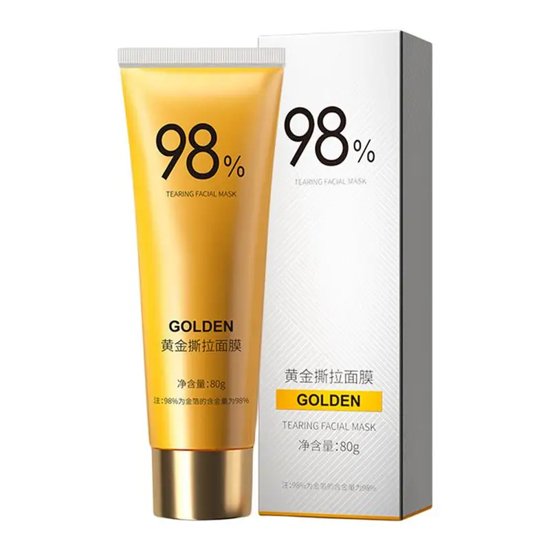 80g Goldfolie Peel-Off-Maske Anti-Falten-Gesichts maske goldene Maske Gesichts behandlung für eine gründliche Reinigung der Hautpflege