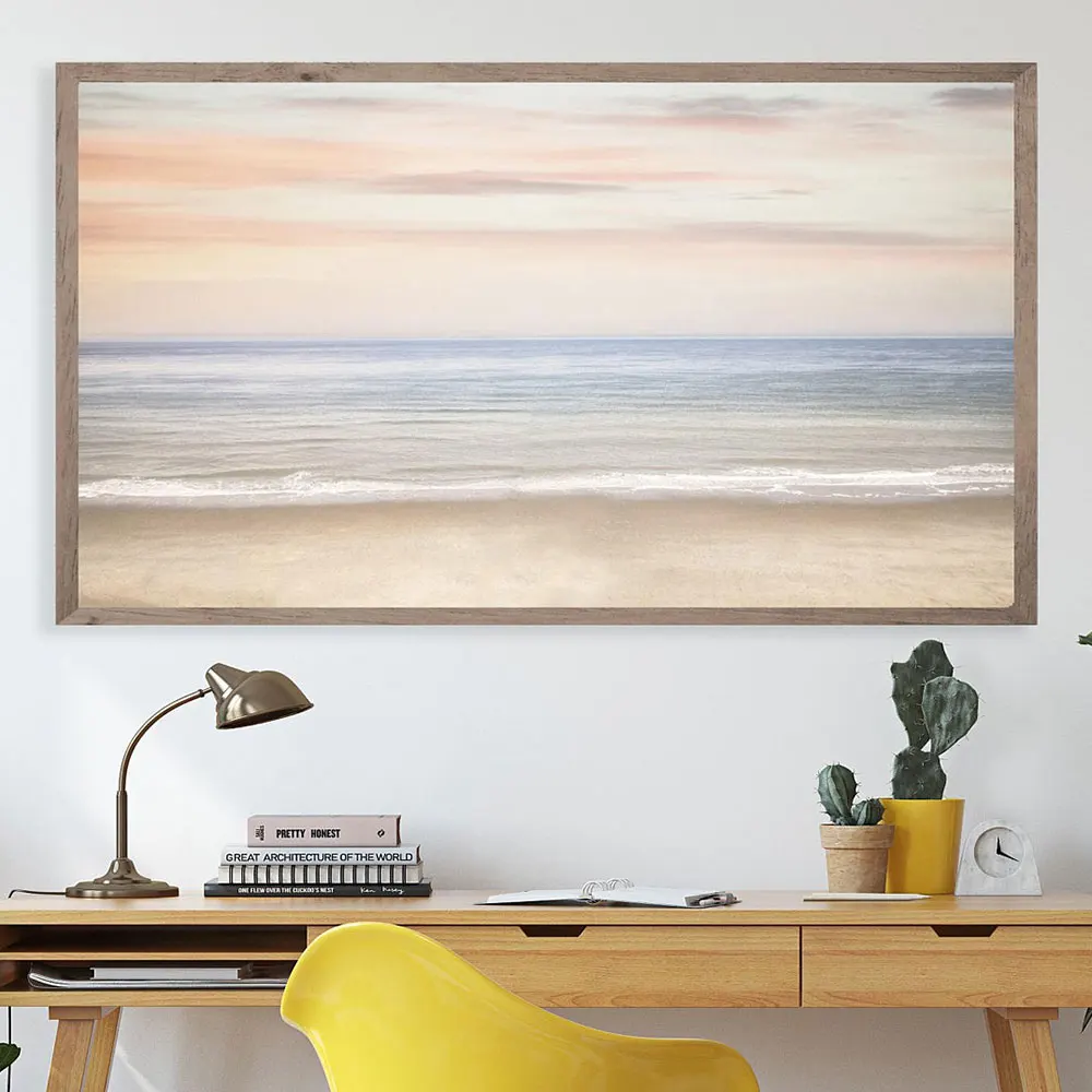 Perfect Pastel Beach Sunset Canvas Paintings Modern Nordic Sea Posters And Prints Wall Art Pictures For Living Room Home Decor