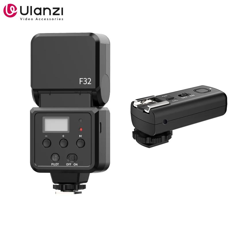 

Ulanzi F32 On-Camera Flash Speedlite GN32 with TT-01 Wireless Trigger Transmitter for Sony Canon Nikon Panasonic Olympus Camera