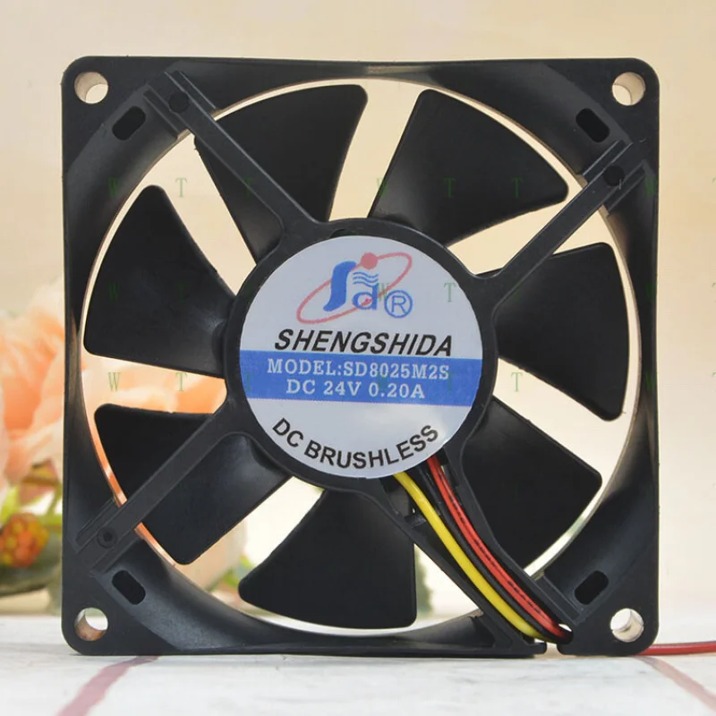 H   for SD Shengshida 8cm 24v 0.20A SD8025M2S 8025 inverter detection alarm fan