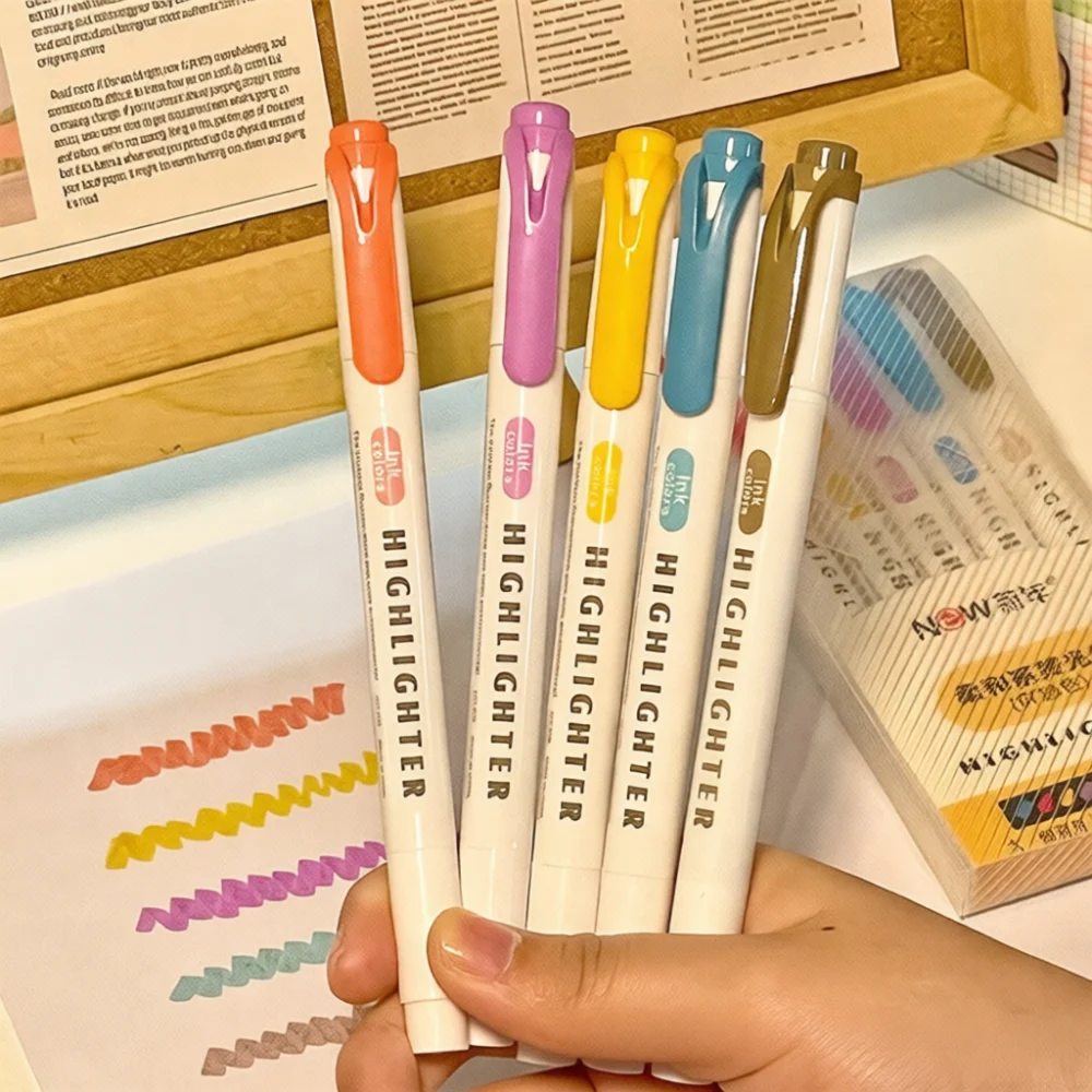 Двусторонние пастельные маркер – обзор и цена Pastel Highlighter Set Double Ended