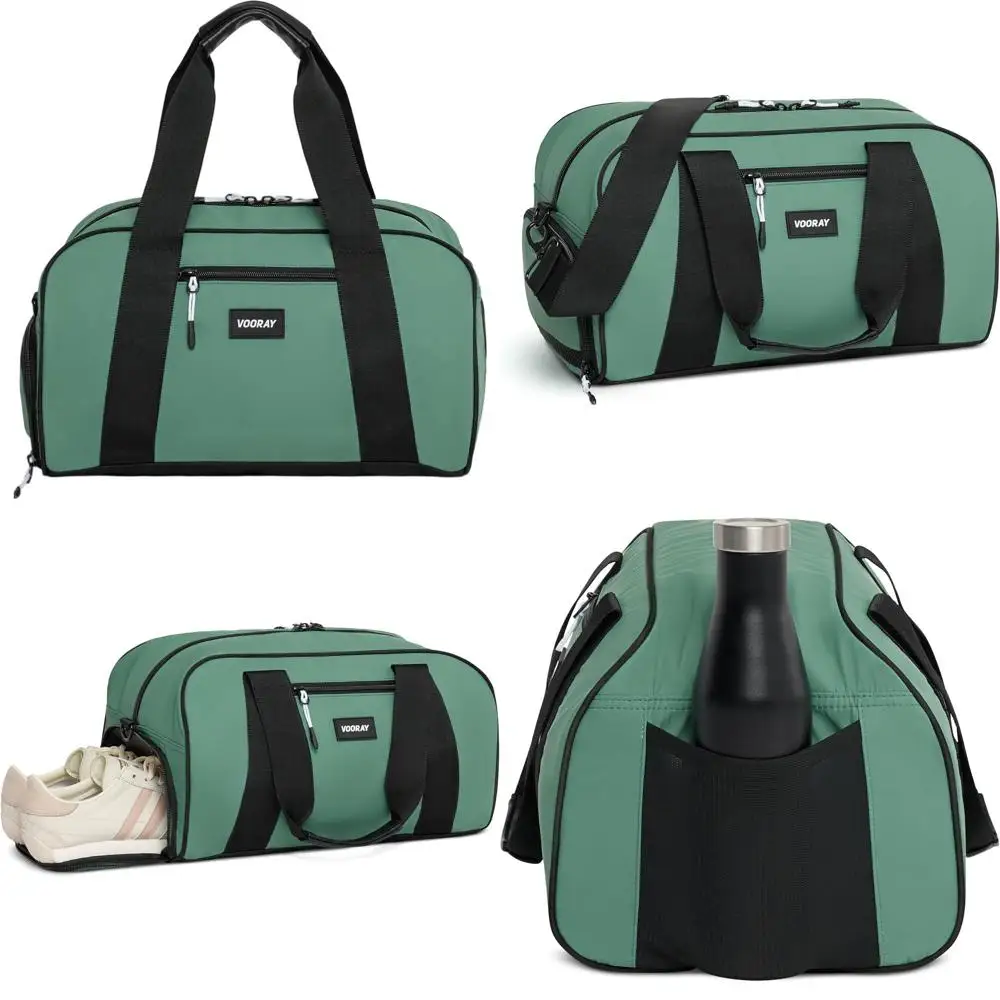 

Dual-Purpose Gym and Travel Bag with Shoe Compartment for Men and Women