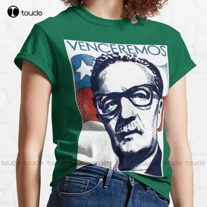 Salvador Allende Classic T-Shirt 80S Tshirts For Men Custom Aldult Teen Unisex Digital Printing Tee Shirts Custom Gift Xs-5Xl