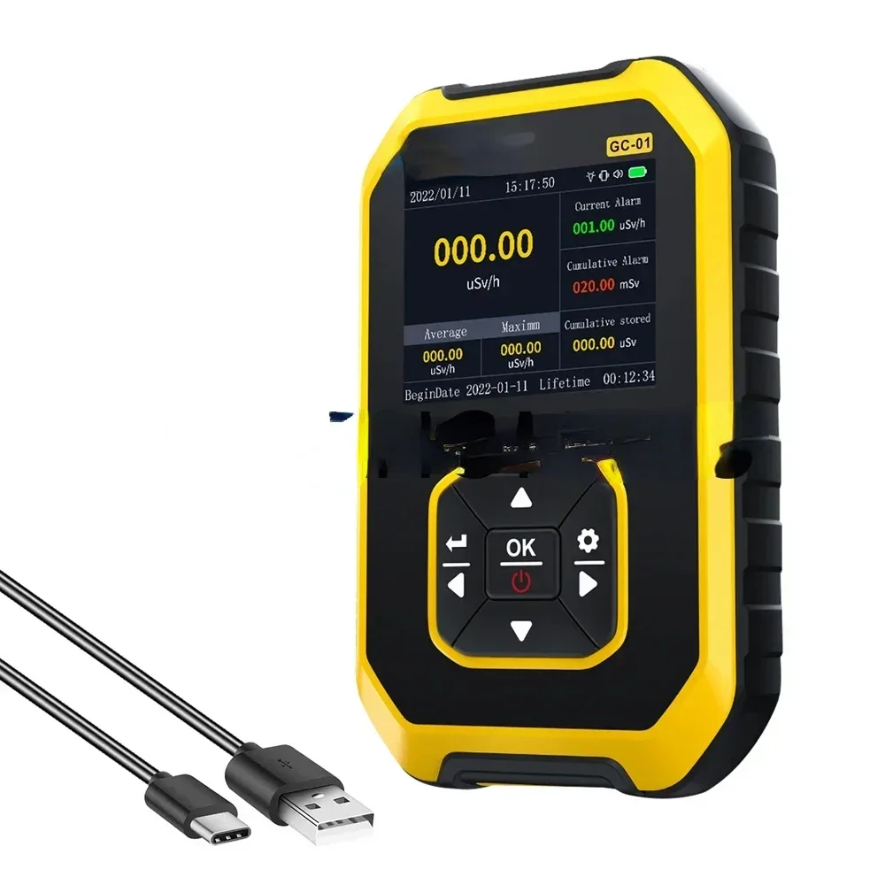 GC-01 Nuclear Radiation Detector Geiger Counter X-ray Γ-ray Β-ray Radioactivity Tester Marble Detector Personal Dosimeter Hot sa
