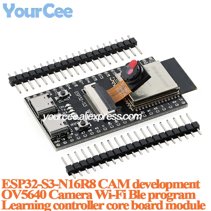 ESP32S3 ESP32-S3 WROOM N16R8 CAM 개발 코어 보드 모듈 OV2640/5640/OV3660 카메라 무선 WiFi+블루투스 모듈