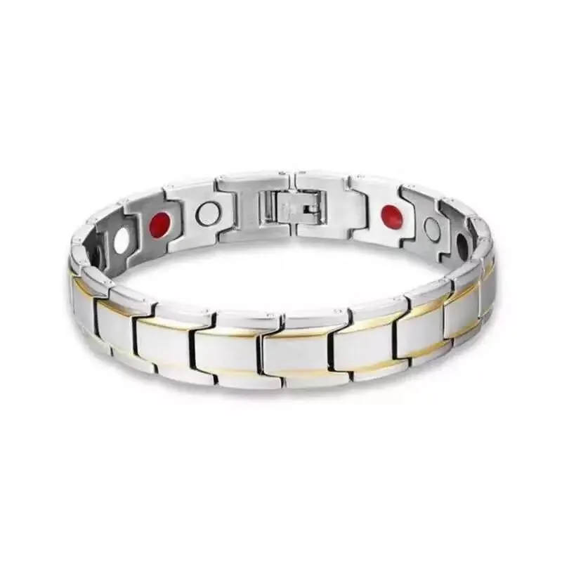Trendy Stylish Men Strength Therapy Bracelet Adjustable Health Sleep Better Energy Bio Magnetic Bracelets Bangles for Male Gift image 4