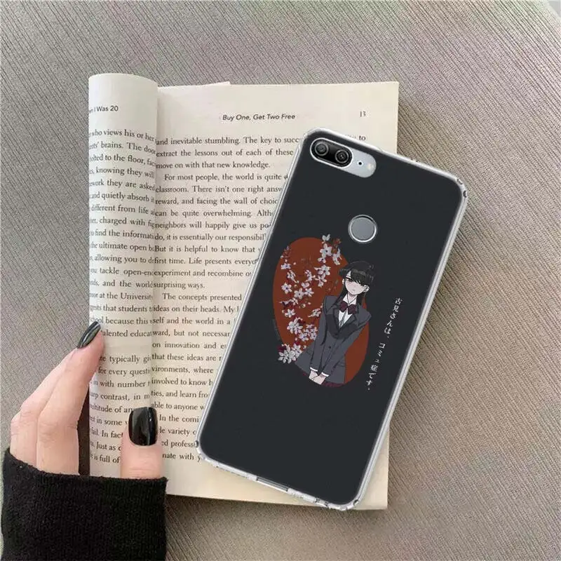 Anime Komi Shouko Cant Communicate Phone Case For Huawei Y5 Y6 Y7 Y9 P Smart Z 2021 Honor 50 20 Pro 9X 10i 9 Lite 8A 8S 8X 7S 7X