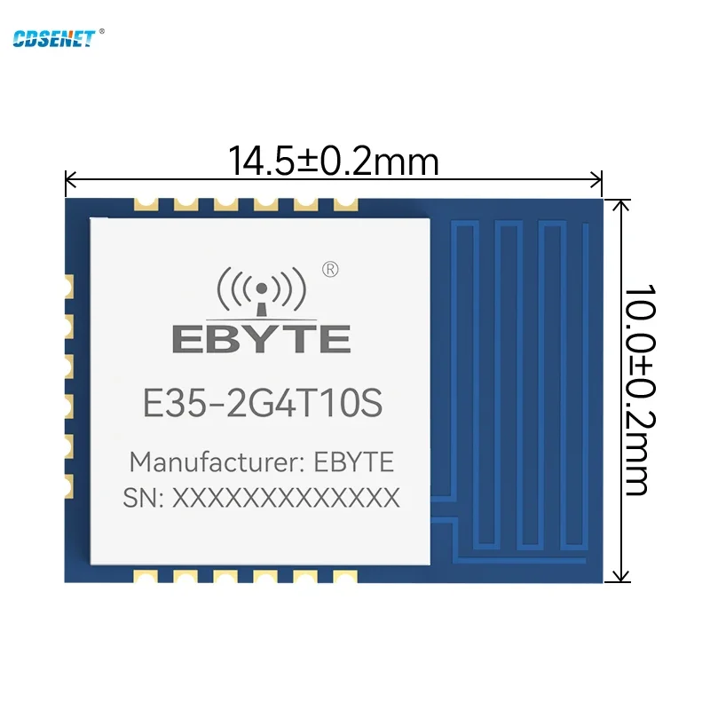 TLSR8208 2.4G Serial Port Transparent Transmission Module UART CDSENET E35-2G4T10S Low Power Long Distance Air Rate 250K-2M PCB