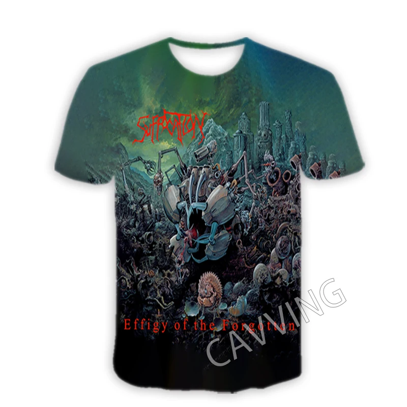New Fashion Women/Men's 3D Print  Suffocation Rock Band  Casual T-shirts  Hip Hop Tshirts Harajuku Styles Tops Clothing