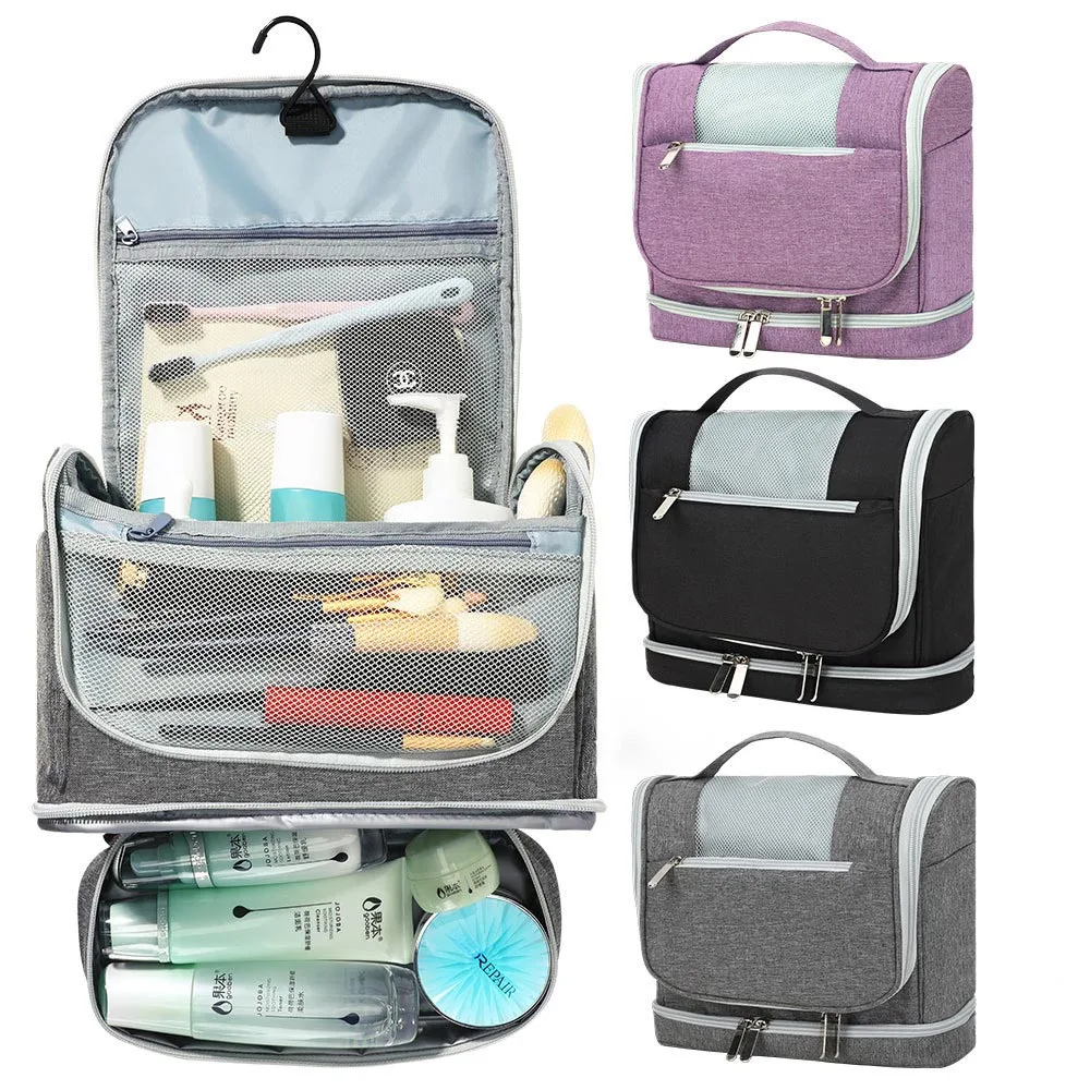 Wet and Dry Separation Oxford Cloth Wash Bag Home Bathroom Storage Supplies Ladies Makeup Bag Travel Portable Large Capacity Bag