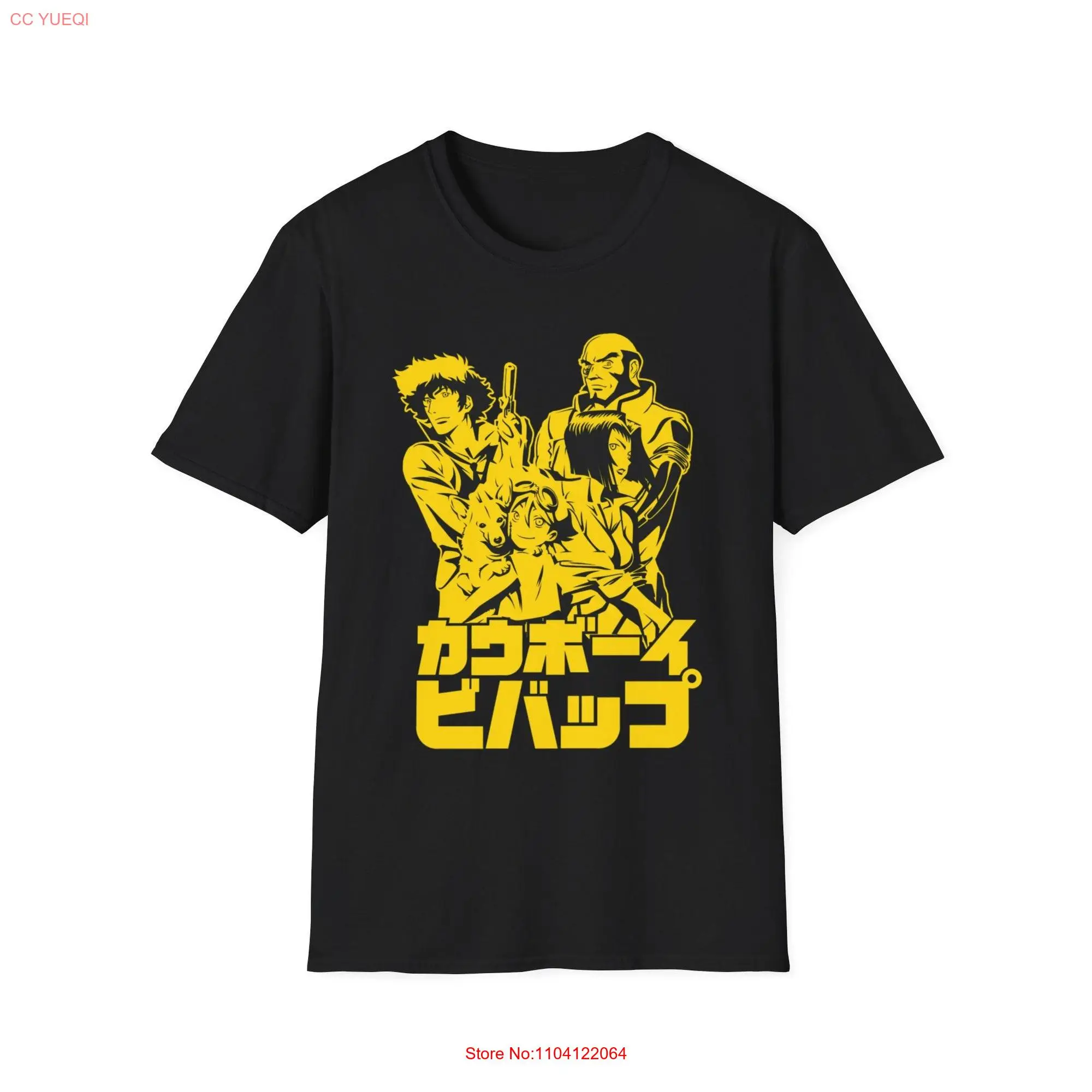 Cowboy Bepop Anime T Shirt Spike Spiegel Faye Valentine Space Classic long or short sleeves