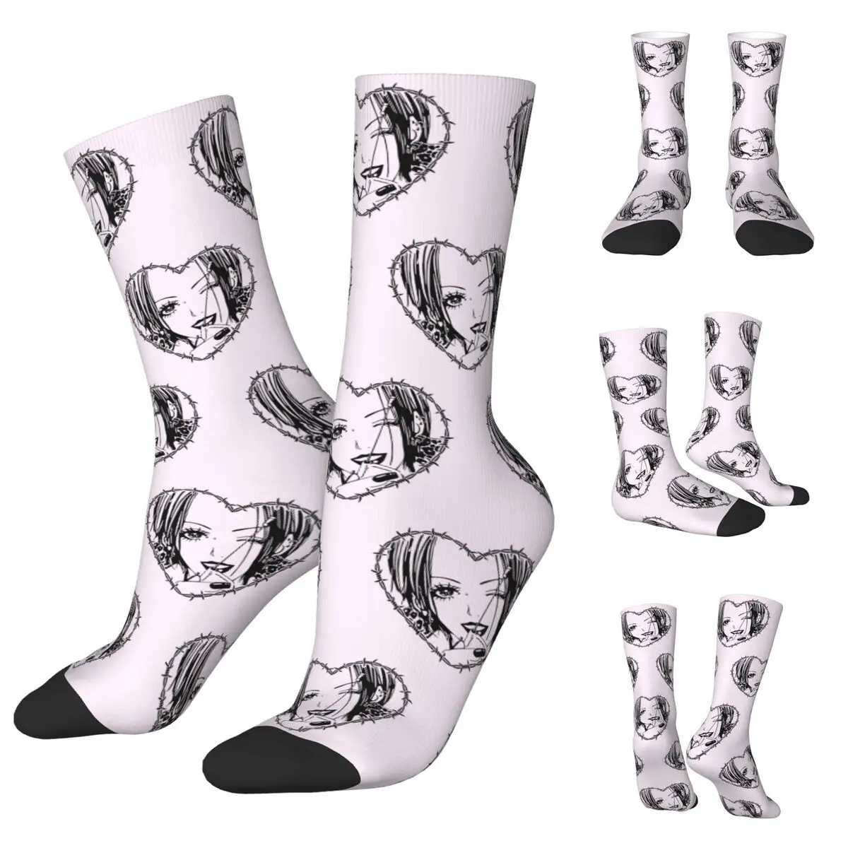 

Manga Nana Osaki cosy Unisex Socks,Hiking Happy 3D printing Socks,Street Style Crazy Sock