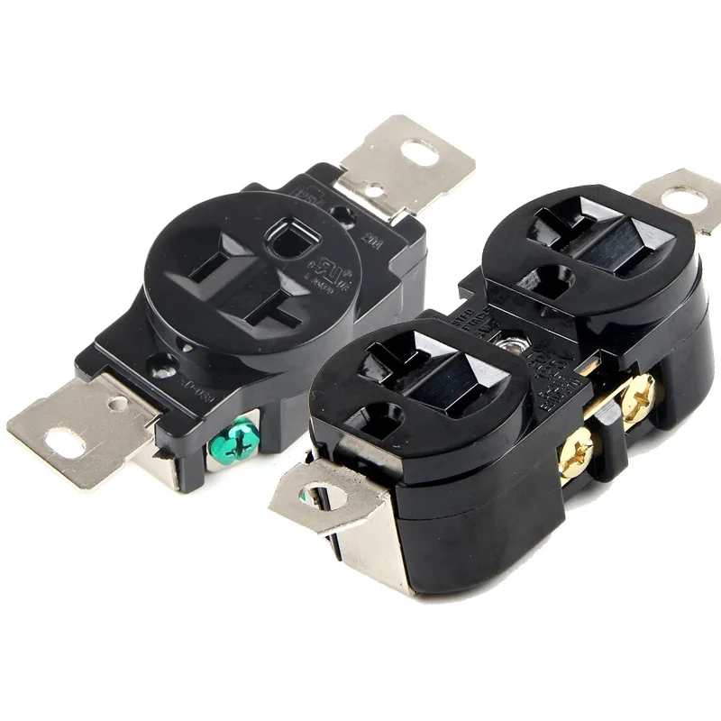 American 1 Way 2 Way L5-20R 20A Female Male Wired Lock Connector US Industry Generator Control NEMA Power Plug Receptacle Socket