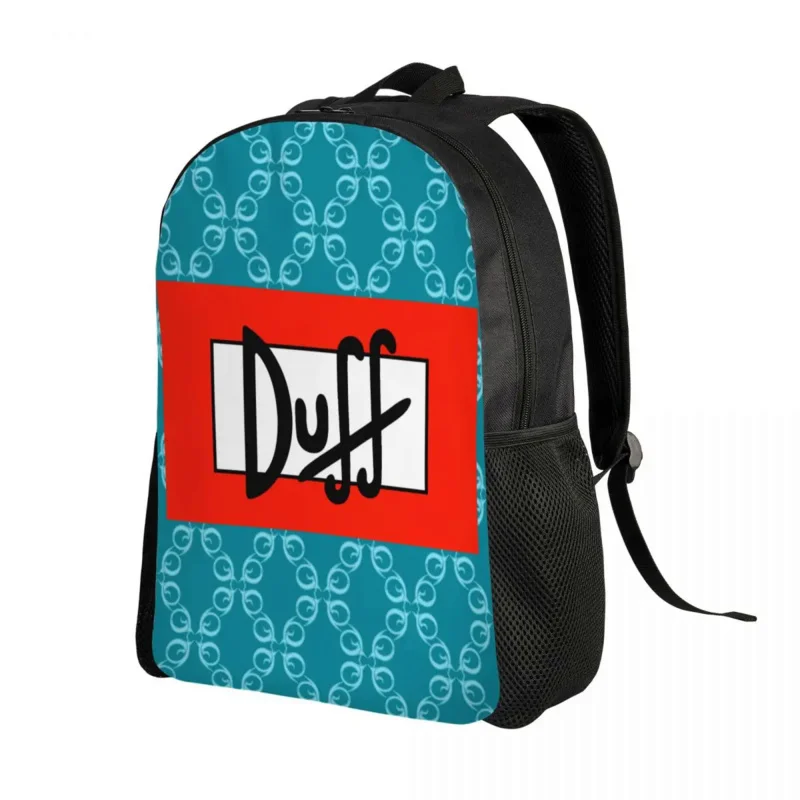 Duff Beer Backpack for Men Women Water Resistant College School Bag Printing Bookbag