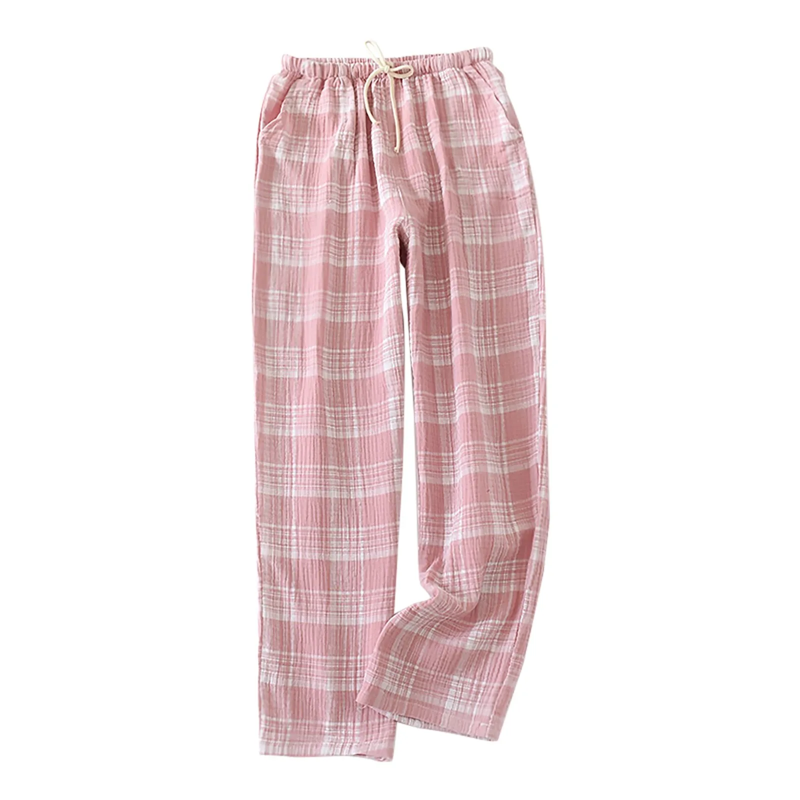 Lovers Plaid Pants Women Loose Pajama Pants Pyjama Trousers Women Men Sleep Bottoms Loungewear Soft Cozy Nightwear Home Clothing