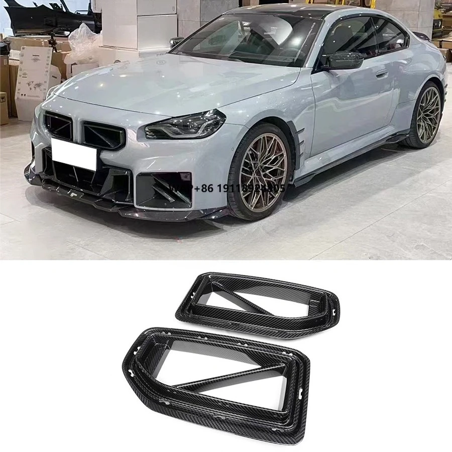 

Carbon Fiber MP Style Upgraded Front Grille for G87 M2 2023+ Front Bumper Fog Lamp Air Vent Cover Trim Body Kits