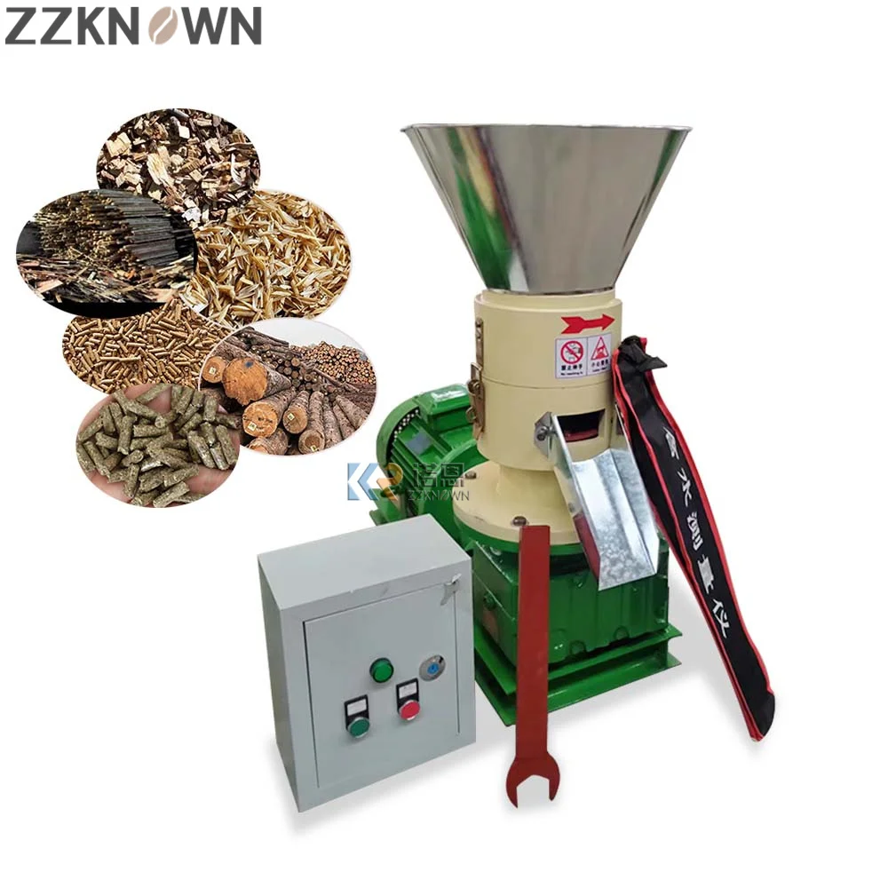 

15KW Electric Heater Wood Pellet Mill Making Machine Granulator Granulator Biomass Pine Wood Pellet Produce Machine