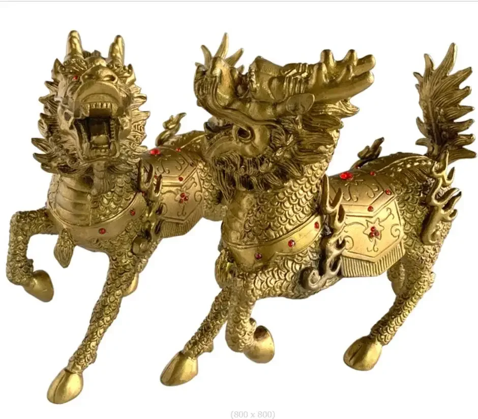 

Pure copper and diamond Qilin household decoration ornaments