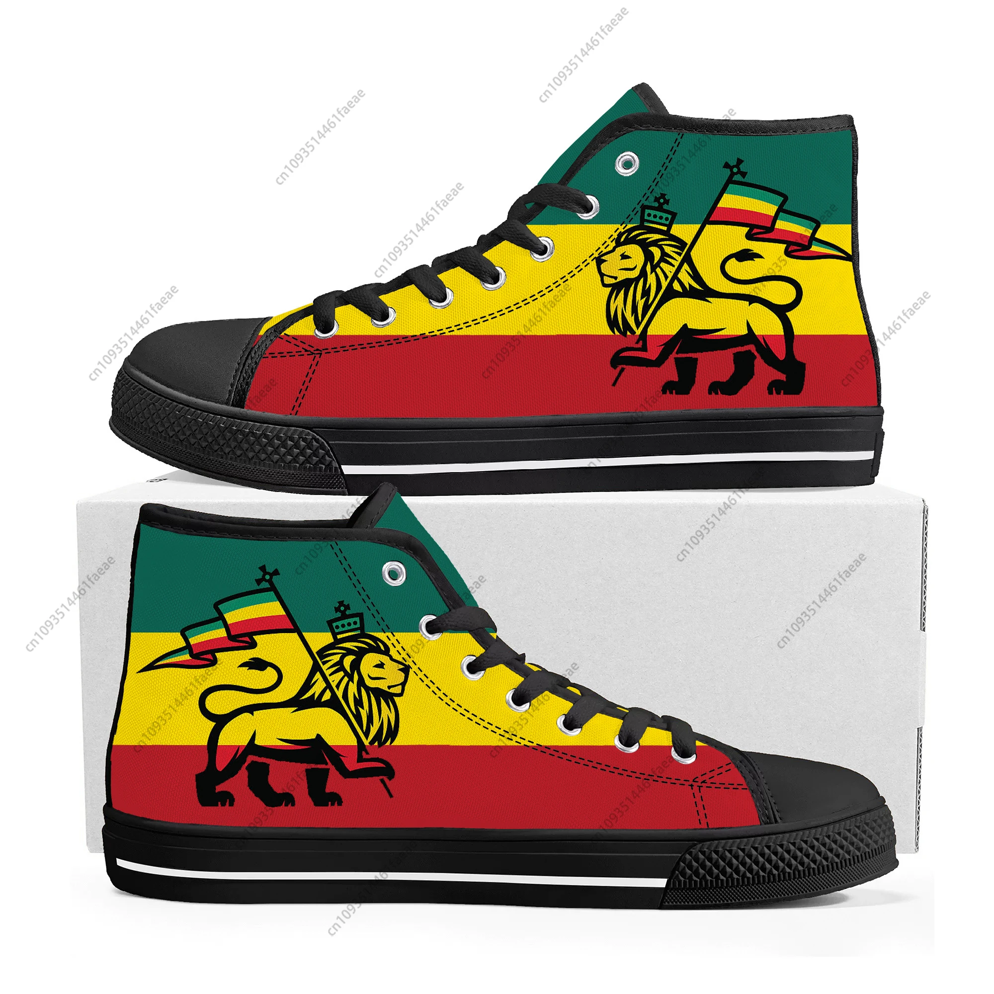 

Высокие кроссовки Reggae Rastafarian Rasta Rastafari Lion Of Judah, мужские и женские парусиновые кроссовки для подростков, повседневная обувь, обувь на заказ