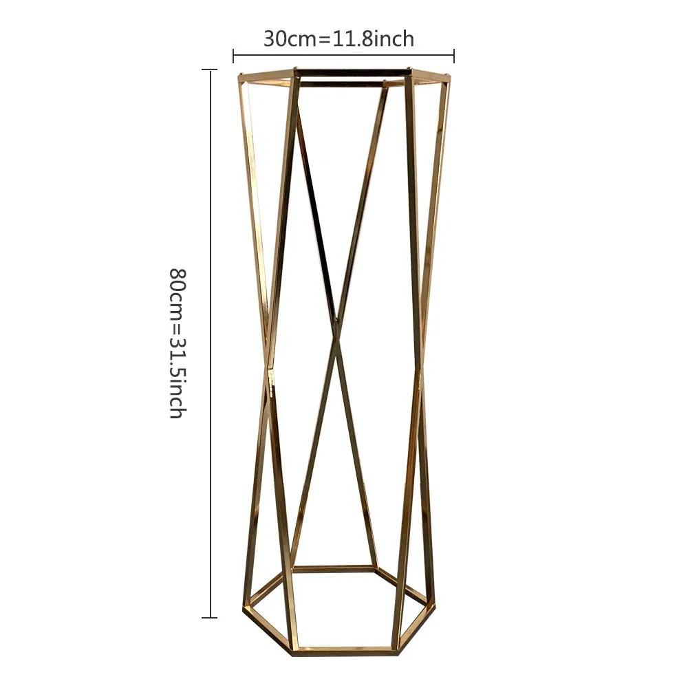 6/10 Stück Metall-Blumenständer, lineare Vasen, Tischdekorationen für Outdoor-Veranstaltungen, Hochzeitsfeiern, Einweihungsfeiern und Dekorationen. – Detail 1
