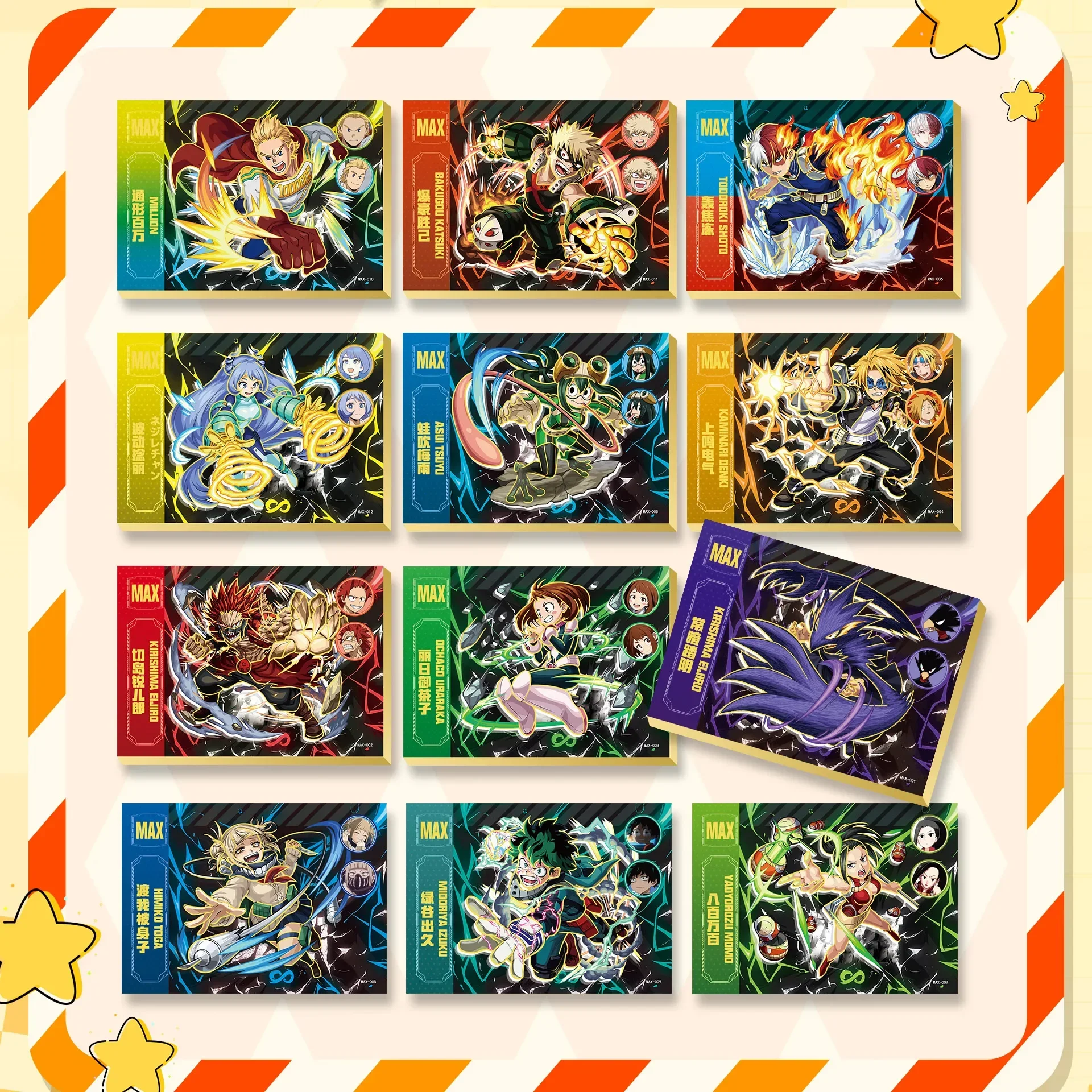 My Hero Academia Collection Cards - 13 Packs, Flash Cards, 100% New