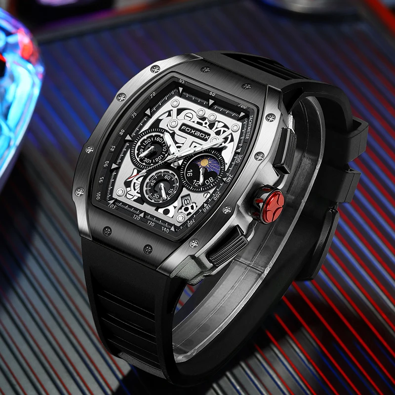 LIGE Simple Man Watch Casual SportS Waterproof Luminous Fashion Outdoor Military Moon Phase Quartz Watches for Men Reloj Hombre