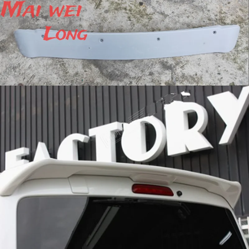 Rear Roof Spoiler For Toyota Hiace 2005 to 2018 ABS Plastic Unpainted Primer Rear Trunk Wing Lip Spoiler Car Styling Decoration