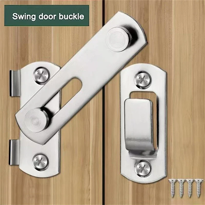 Fechadura de Porta Deslizante em Aço Inoxidável