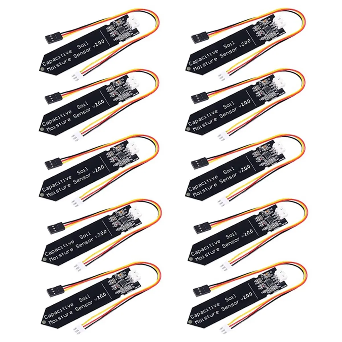 A72Z 10pcs Capacitive Soil Moisture Sensor for Moisture Detection Garden Watering DIY Electronic