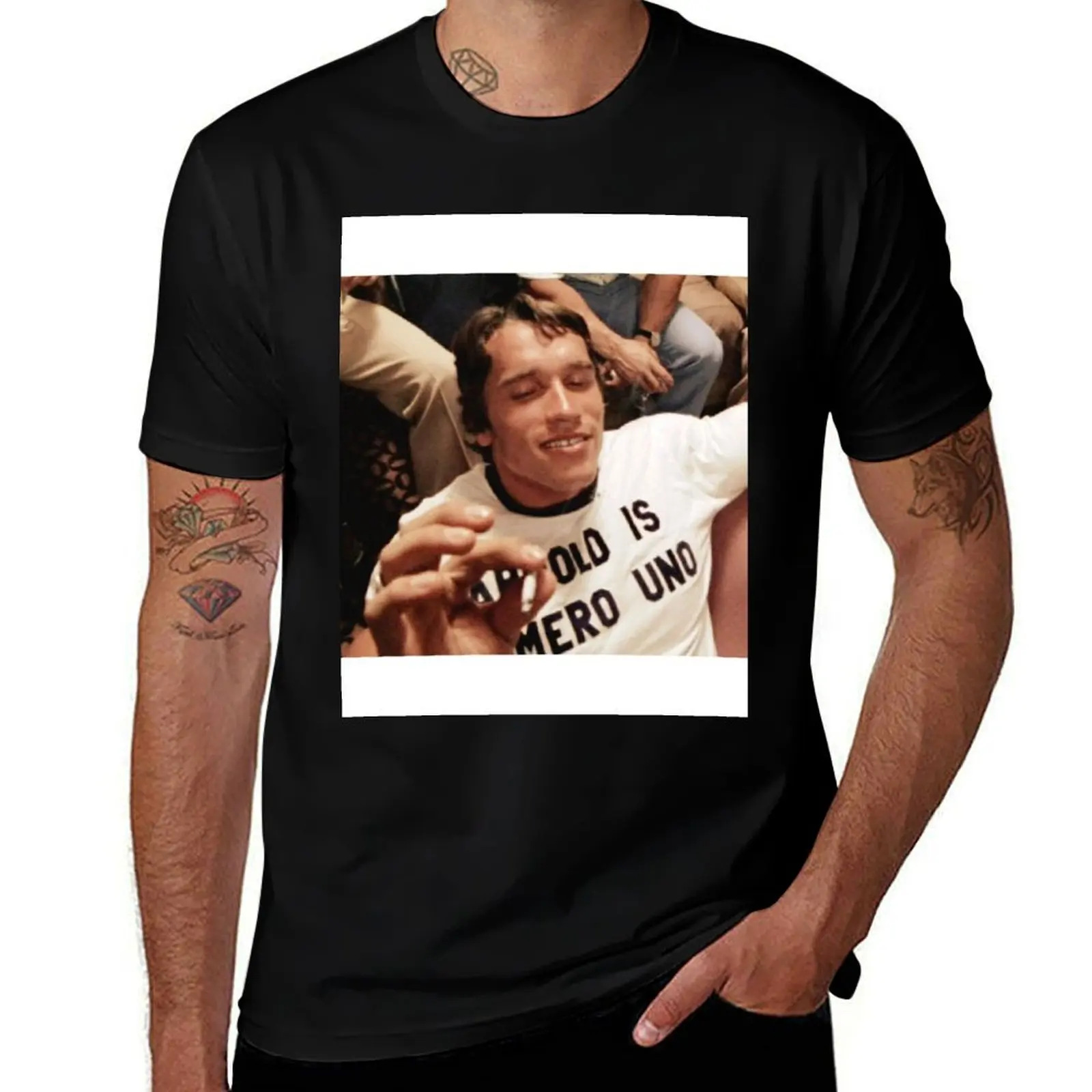 

Arnold Is Numero Uno Iconic T-Shirt t shirts cotton 100% cotton tshirt 100% t shirt man cotton T-shirt