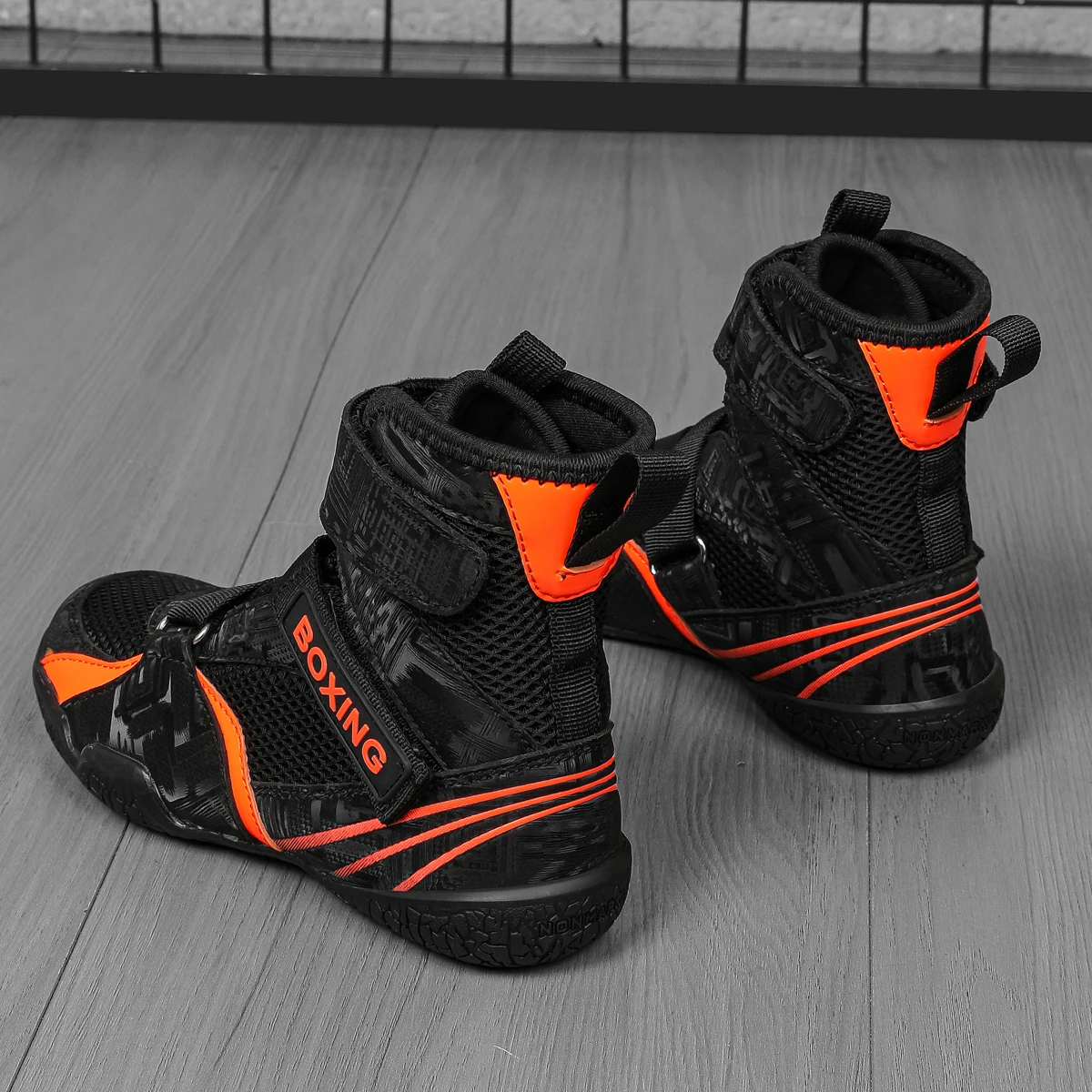 Kids Boxing Wrestling Shoes Boys Girls Breathable Mesh Non-slip Training Shoes 661