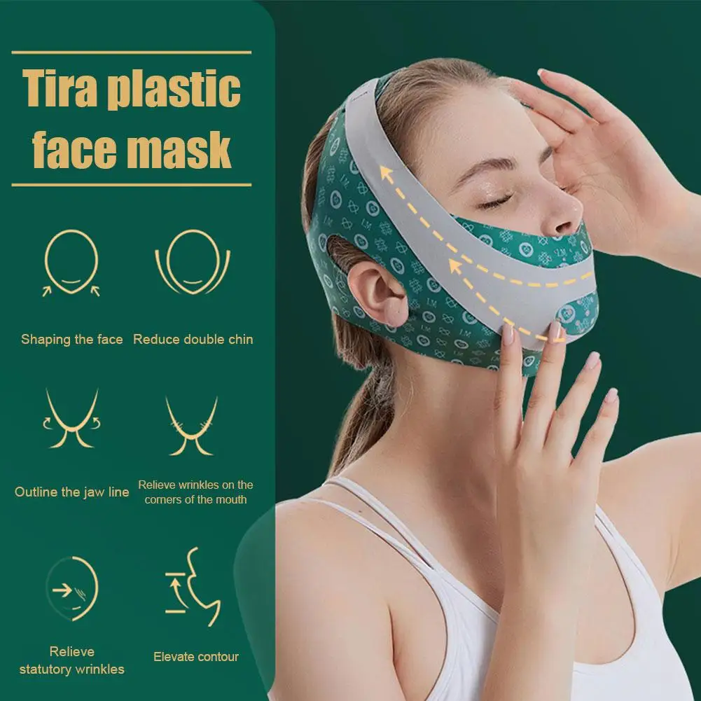 Verstelbare V-Face Bandage Lift Up Riem Verminderen Dubbele Kin Gezicht Beeldhouwen Slaapmasker Gezichtsverzorging Tool Gezichtsverzorging Tapes