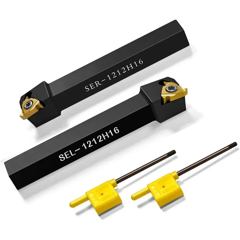

Держатели для токарных станков с ЧПУ SEL1212H16+ SER1212H16 с резьбой 1/2 дюйма + твердосплавные резьбонарезные пластины 16ER/16IR AG60